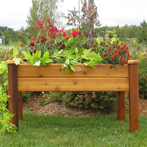 lowe's elevated planter boxes